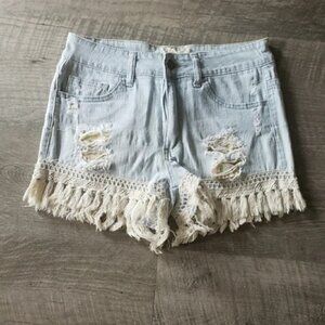 Altar'd State Fringe Jean Shorts.